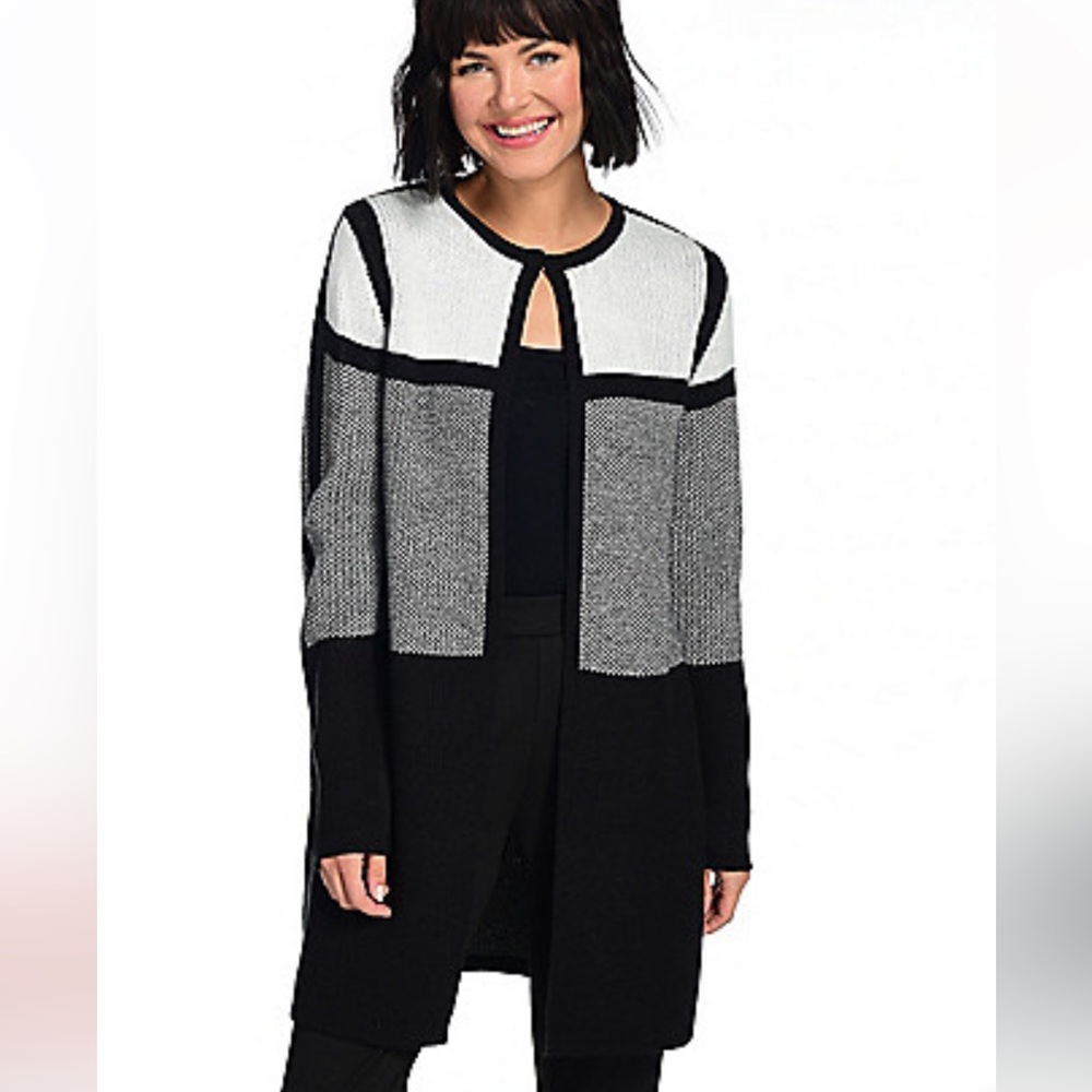 Gramercy 22 sweater knit long colorblock